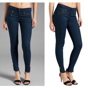 RAG & BONE Mid Rise Zipper Legging sz 27 stretch twill pants